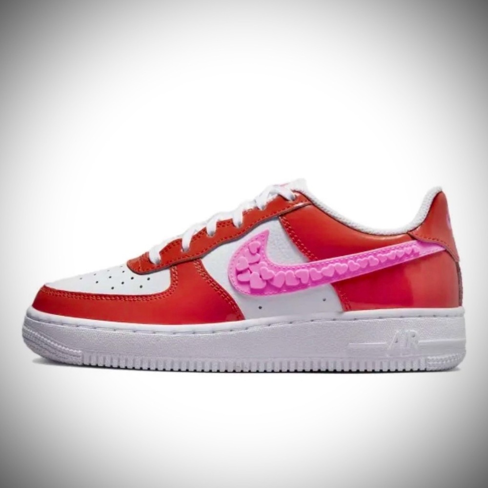 Nike Air Valentine Hearts White Pink and Red Sneakers with